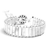 Boho Wrap Bracelet Women Leather Rope Stone Beaded Fancy Bracelet