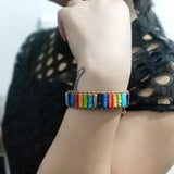 Boho Wrap Bracelet Women Leather Rope Stone Beaded Fancy Bracelet