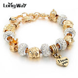 Crystal Beads Bracelets Friendship Charm Chain DIY Bracelets