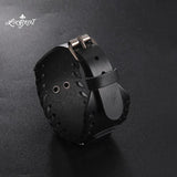 Zodiac Star of David Men's Leather Wrist Bracelets