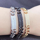 Famous Copper Zircon Bangle BlingBling Bracelet - Party Jewelry