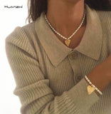 Natural Pearl Bracelet Colorful Zircon Geometric for Women Girls