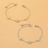 Zircon Flower Adjustable Bracelet - Party Wedding Accessory