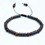 Men Bracelet Hematite Stone Beads Friendship Jewelry