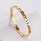 Rose Bangles Stainless Steel Minimalist Jewelry No Fade