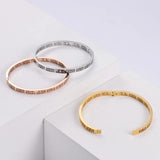 Rose Bangles Stainless Steel Minimalist Jewelry No Fade