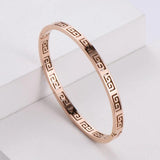 Rose Bangles Stainless Steel Minimalist Jewelry No Fade