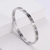 Rose Bangles Stainless Steel Minimalist Jewelry No Fade