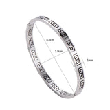 Rose Bangles Stainless Steel Minimalist Jewelry No Fade