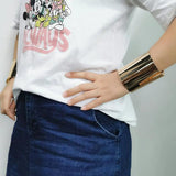Metal Big Cuff Bracelets Bangles For Women Statement Jewelry Femme Punk Alloy