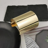 Metal Big Cuff Bracelets Bangles For Women Statement Jewelry Femme Punk Alloy