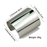 Metal Big Cuff Bracelets Bangles For Women Statement Jewelry Femme Punk Alloy