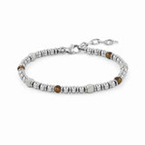 Stainless Steel Tiger Eyes Bead Bracelet Couple Gift