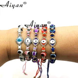 12 Pieces Eyes Beads Hand Bracelet Exorcism Protection Gift
