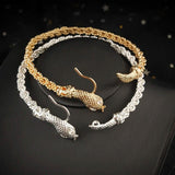 Arabic Charm Bracelet Bangle Snake Arm Bangles Bridal Anklet Jewelry