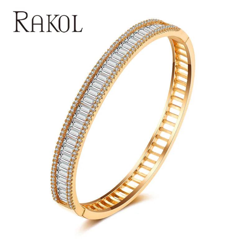 Cubic Zircon Wedding Bangles for Women Bridal Jewelry