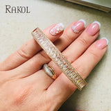 Cubic Zircon Wedding Bangles for Women Bridal Jewelry