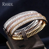 Cubic Zircon Wedding Bangles for Women Bridal Jewelry