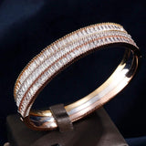 Cubic Zircon Wedding Bangles for Women Bridal Jewelry