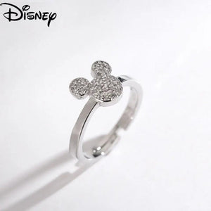 Zircon Mickey Silver Ring for Women