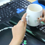 Zircon Mickey Silver Ring for Women
