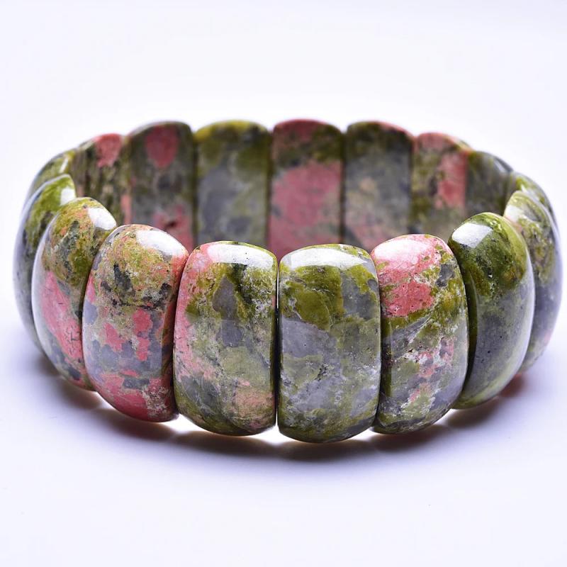 Asingeloo Green Stone Beads Bracelets for Women