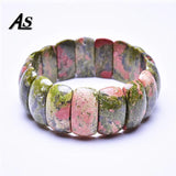 Asingeloo Green Stone Beads Bracelets for Women