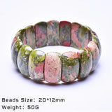Asingeloo Green Stone Beads Bracelets for Women