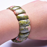 Asingeloo Green Stone Beads Bracelets for Women