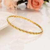 8pcs Dubai Bangles for Women Simple Love Bangle pulseiras Arab girls