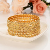 8pcs Dubai Bangles for Women Simple Love Bangle pulseiras Arab girls