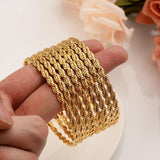 8pcs Dubai Bangles for Women Simple Love Bangle pulseiras Arab girls