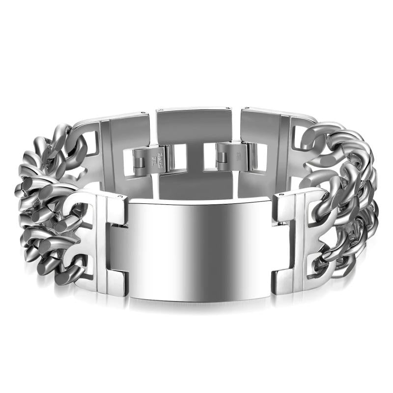 Retro Double Row Denim Titanium Bracelet for Women