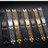 Retro Double Row Denim Titanium Bracelet for Women