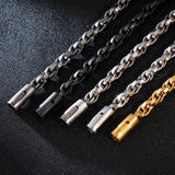 Men Stainless Steel Linking Chain Bracelet GoldBlack Punk Jewelry