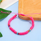 Soft Clay Disc Bead Bracelet Set Boho Rope Bracelets for Women