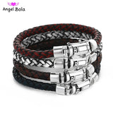 Vintage Leather Chain Bracelet for Men and Women
