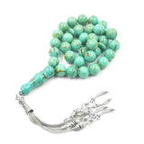 Afghanistan Turquoises Muslim Tasbih Islam Misbaha 33 Stone Tibetan Jewelry