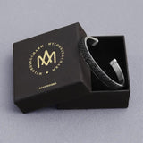 Men Leather Bracelet Stainless Steel Bangle