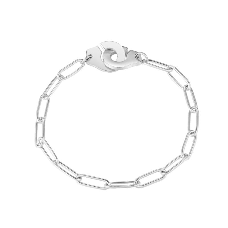 Stainless Steel Handcuffs Bracelet For Women Men