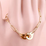 Stainless Steel Handcuffs Bracelet For Women Men