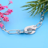 Stainless Steel Handcuffs Bracelet For Women Men
