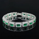 18CM Princess Silver Bracelet Bangle Women Anniversary Gift Jewelry