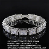 18CM Princess Silver Bracelet Bangle Women Anniversary Gift Jewelry