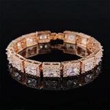 18CM Princess Silver Bracelet Bangle Women Anniversary Gift Jewelry
