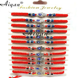 12 Pieces Eyes Beads and Red Eyes Beads with Palm Bracelet