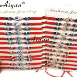 12 Pieces Eyes Beads and Red Eyes Beads with Palm Bracelet