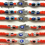 12 Pieces Eyes Beads and Red Eyes Beads with Palm Bracelet