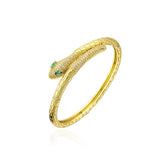 Punk Snake Bracelet with Rhinestones