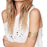 Punk Double Cross Arm Bracelet for Women